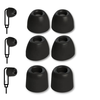 Comply SmartCore Memory Foam Replacement IEM Ear Tips, Black Medium - size: Medium, style: Variety Pack