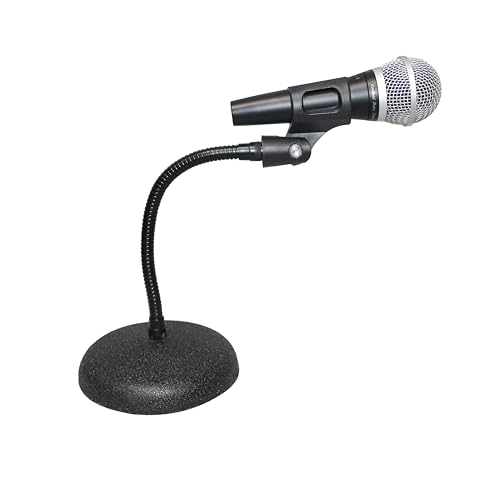 ProX T-MIC07 Gooseneck Desktop Microphone Stand With 6" Round Base