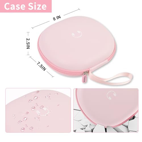 Comecase Headphone Case for JBL Tune 770NC，for JBL Live, 770NC, 660NC, 650B | Adjustable Divider, Cable Space and Carry Handle for Commuting, Gym and Travel, Students and Music Lovers, Case Only - Pink - color: Pink