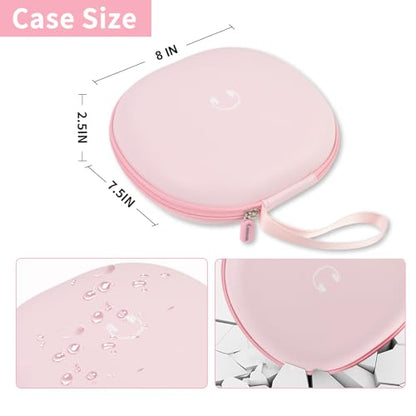 Comecase Headphone Case for JBL Tune 770NC，for JBL Live, 770NC, 660NC, 650B | Adjustable Divider, Cable Space and Carry Handle for Commuting, Gym and Travel, Students and Music Lovers, Case Only - Pink - color: Pink