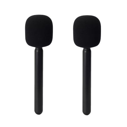 Mic Holder for DJI Mic 1/2, Interview Microphone Handle for Rode Wireless GO I/II/ME/Pro, Wireless Lavalier Microphone Handheld Adapter Mount with Foam Cover for Hollyland Lark M1