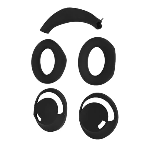 Vikye Headphone Ear Pads Covers, Ear Pads Cushions and Headband, Protector with Zipper Closure Compatible with HC905 SE Headphones