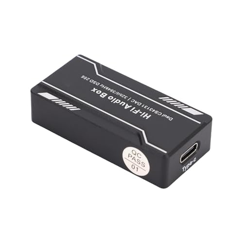Tissting Portable DAC Amplifier with 4.4mm & 3.5mm Jacks - High Gain Mode, Balanced Output 220mW for Smartphone, Computer, Tablet, HiFi Headphones Lossless Audio Playback