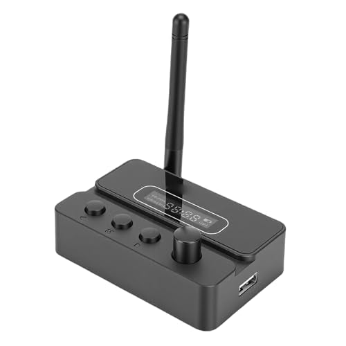Eujgoov Bluetooth 5.3 Transmitter and Wireless Audio Adapter with Low Latency for Speaker Music Streaming Stereo System