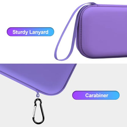 BOVKE Hard Travel Speaker Case for Bose New SoundLink Flex Speaker (2nd Gen) / Bose SoundLink Flex Bluetooth Portable Speaker, Extra Mesh Pocket for Bose Speaker Charger, Charging Cables, Lilac Purple - color: Chilled Lilac