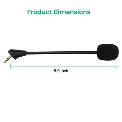 Replacement Game Mic for Kingston HyperX Cloud Alpha Gaming Headset | 3.5mm Headphone Microphone Boom