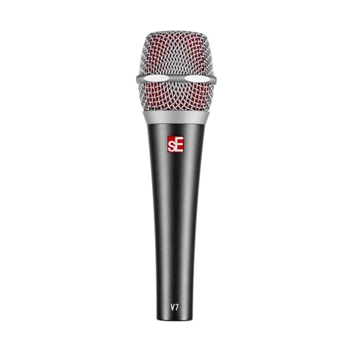 sE Electronics V7 Supercardioid Dynamic Vocal Microphone Bundle with On-Stage MS7701B Euro Boom Tripod Stand and 20-Foot Balanced XLR Cable