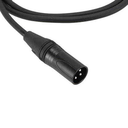 Goshyda 1/4 Inch to XLR Male Cable, XLR Male to 1/4 Inch TRS, Balanced XLR Microphone Cable to 6.35mm Jack, Quarter inch TRS Male to XLR Male Microphone Cable (3 Meters / 9.84ft) - size: 3 Meters / 9.84ft