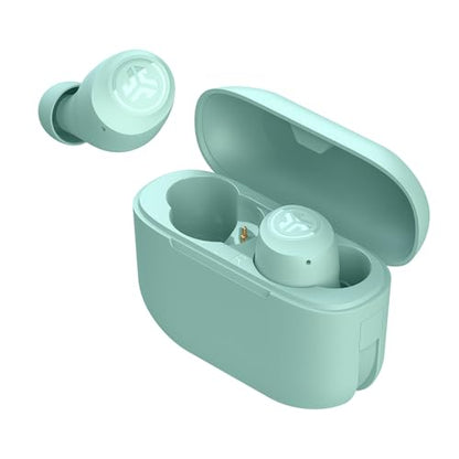 JLab Go Air Pop True Wireless Earbuds, in Ear Headphones, Bluetooth Earphones, Ear Buds with 32H Playtime, Bluetooth Earbuds with Microphone, USB Charging Case, Dual Connect, EQ3 Sound, Mint - color: Mint