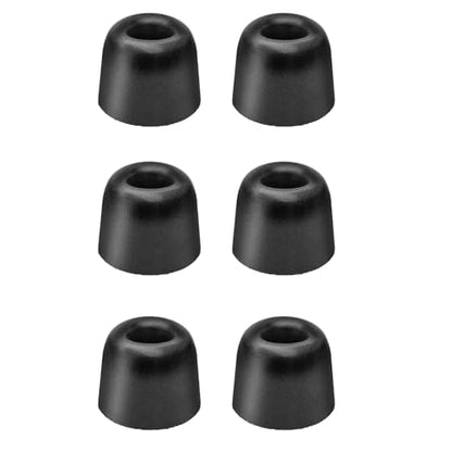 Klowcok Replacement Foam Ear Tips for TV Ears Digital Headset, Small | In-ear Headphones Tips, Comfort Fit, 3 Pairs, Black - size: Small
