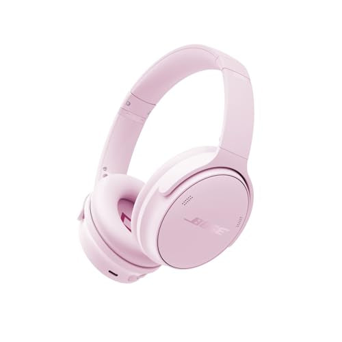 Bose QuietComfort Headphones - Wireless Bluetooth Headphones, Active Over Ear Noise Cancelling and Mic, USB-C Charging, Deep Bass, Up to 24 Hours of Playtime, Petal Pink - Limited Edition Color - color: Petal Pink