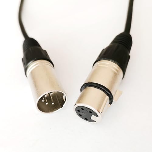 5 Pin XLR Microphone Cable, XLR Connector, Balanced Male to Female Connections for Microphone and Audio Interface (5 Meter/16.4Ft)