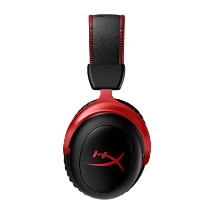HyperX Cloud II Wireless - PC, PS5, PS4용 게이밍 헤드셋, 최대 30시간 지속되는 배터리, DTS 헤드폰: X 공간 오디오, 메모리 폼, 마이크 모니터링 기능이 있는 탈착식 노이즈 캔슬링 마이크 - size: Wireless, style: 무선