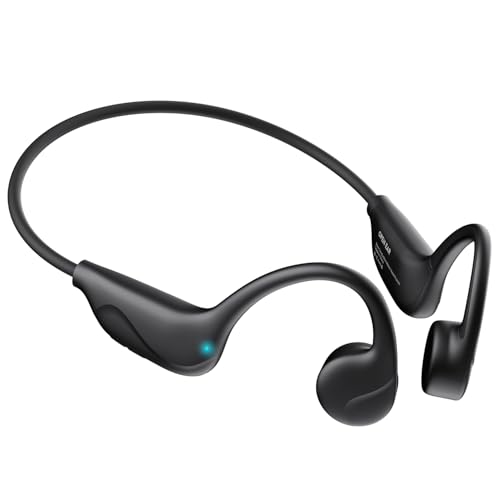 Open Ear Bone Conduction Headphones, for Running,Walking,Cycling,Gym | Bluetooth V6.0 Bone Conduction Earbuds with Mic 12Hrs Playtime,Wireless IPX5 Waterproof Sport Headphone