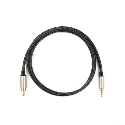 Digital Coaxial Audio Video Cable 3.5mm Male to SPDIF for RCA for TV Soundbar Soundbox Home Audio System Gold-Plated Connector Pure Copper Conductor Zinc Alloy Shell NylonBraided(1M) - size: 1M