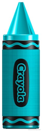 Crayola Kids Crayon Speakers Bluetooth, Portable Bluetooth Speakers | 20W Peak Power HD Sound, Mini Bluetooth Speaker Wireless with TWS Pairing BT 5.3, FM Radio Home/Party/Outdoor/Travel - color: Teal