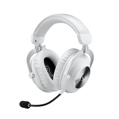 Logitech G PRO X 2 Lightspeed Wireless Gaming Headset: Wireless Gaming Headphones with Mic, 50mm Graphene Drivers, 2.02.0—7.1 Bluetooth/USB/3.5mm Aux for PS4/PS5/PC/Nintendo Switch - White (Renewed) - color: White