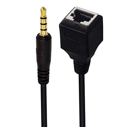 Seadream Network 3.5mm to RJ45 Female Adapter - DC 3.5mm Male & Female TRRS 4 Pole Jack - Touch Screen Device & KTV Cable Adapter - style: 3.5mm M to RJ45 F+3.5mm F to RJ45 F