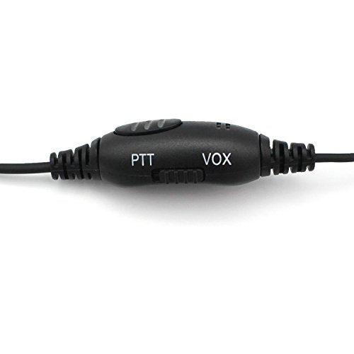 Over-Head Earpiece/Headset with Boom Mic &VOX for Midland/Alan GMRS/FRS GXT250 GXT1000VP4 LXT500VP3 LXT380 LXT118 2 Two Way Radios 2-pin Jack