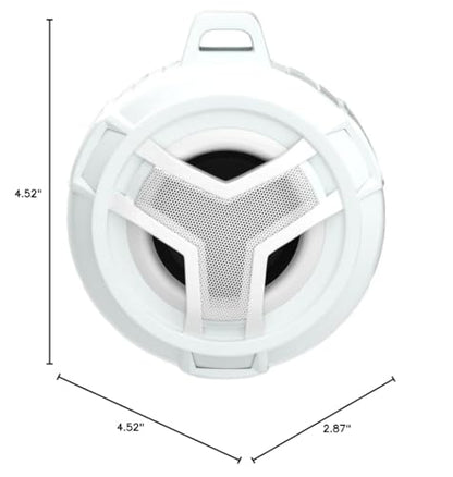 EBODA Shower Bluetooth Speakers Waterproof Teen Girl Gifts Trendy Stuff Kid | IP67 Portable Speaker with LED Light, 2000mAh, True Wireless Stereo, Gifts for Teen Boys, Men and Women, Unique Music Gifts - color: Crystal