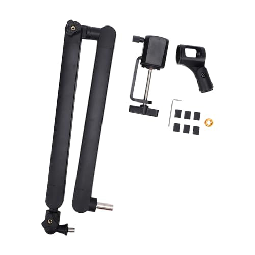 Adjustable Microphone Boom Arm Stand 360° Rotation Desktop Mic Holder