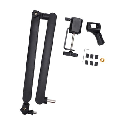 Adjustable Microphone Boom Arm Stand 360° Rotation Desktop Mic Holder