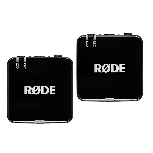 Rode Wireless GO III (Gen 3) Dual Channel Mic System – Compact Wireless Microphone for Cameras, Phones & Lavalier Use + 2X Lavalier Condenser Mic + 2X 3.5mm Stereo Plug + Microphone Cleaner + More