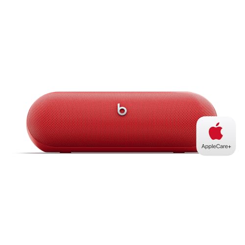 Beats Pill - Wireless Bluetooth Speaker with AppleCare+ (2 Years) - Statement Red - color: Statement Red, style: With AppleCare+