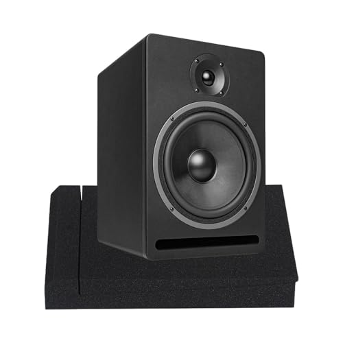Studio Monitor Isolation Pad Speaker Isolation Pads Acoustic Stands Foam Reduces Audio Prevents Vibrations Suitable for Home Office Studio, 20x30x4.5cm - size: 20x30x4.5cm