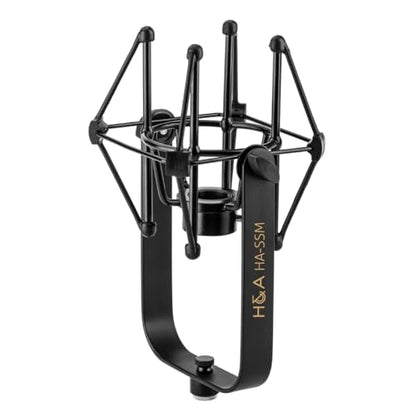 H&A Microphone Suspension Shockmount (Black Matte) for Electro-Voice RE20 / RE27N/D / RE320 Microphones