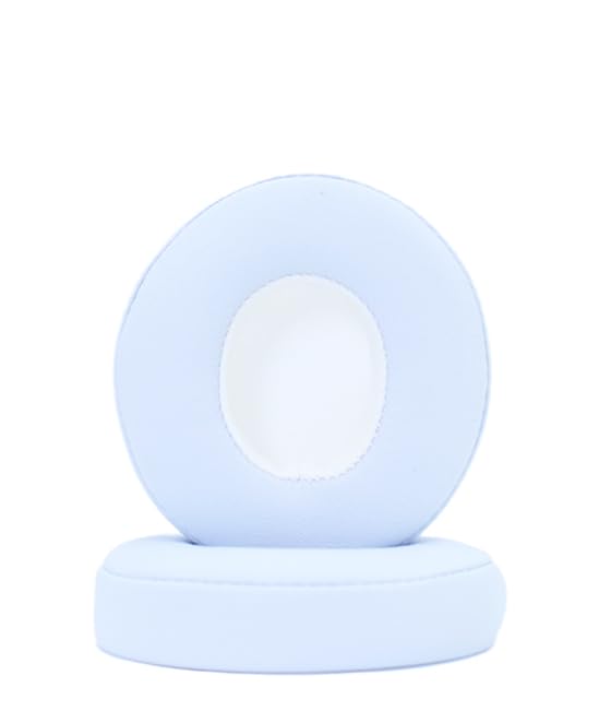 Replacement Ear Pads Compatible with Beats Solo 3.0 Wireless White | for Beats Solo2 wired headphones Memory Foam/Protein Leather Earpads Earmuffs(Not for Studio headphones) - color: White
