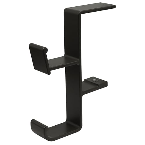 Desk Hooks for Bag & Headset Stand, Gray | Purse Hook for Table, Space-Saving Under Table Hanger, Aluminum - color: Gray