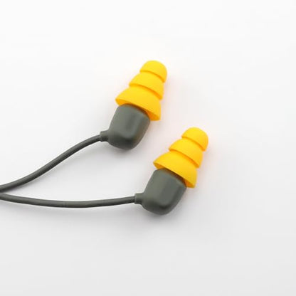 Replacement Triple Flange Ear Tips for Elgin Discord Gen 3/Rumble | 12 Pairs (Yellow, Large) Soft Silicone Ear Tips