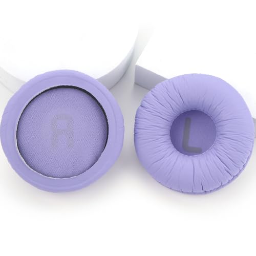 Tune 600 Ear Pads Replacement Ear Cushions Compatible with JBL Tune 600BTNC T500BT T510BT Tune 500 T450BT JR300 JR300BT Headphones High-Density Memory Foam Earpads Earmuffs Ear Cups Cover (Purple) - color: Purple