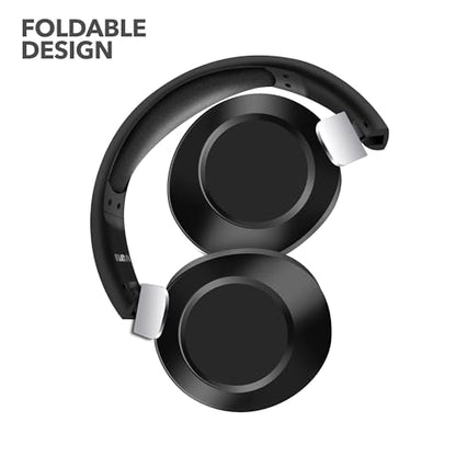 RCA Wave-54 Wireless Over-Ear Bluetooth Headphones, Hi-Res Audio, Deep Bass, Noise Cancelling, Bluetooth 5.3, Foldable Headset with Mic, 12H Playtime, Comfortable for Travel, Work & Gaming