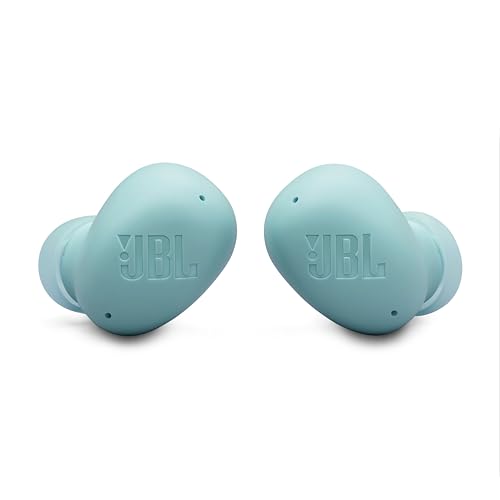 JBL Vibe Buds 2 - True Wireless Noise Cancelling Earbuds with JBL Pure Bass Sound & Smart Ambient Technology, 4mics for Crisp, Clear Calls, up to 40Hrs of Playback, IP54 Dust & Water Resistant (Blue) - color: Blue