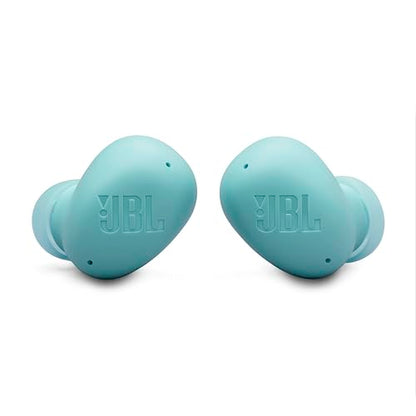 JBL Vibe Buds 2 - True Wireless Noise Cancelling Earbuds with JBL Pure Bass Sound & Smart Ambient Technology, 4mics for Crisp, Clear Calls, up to 40Hrs of Playback, IP54 Dust & Water Resistant (Blue) - color: Blue