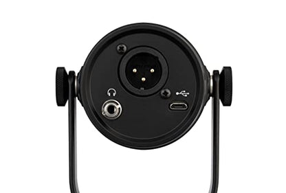 Shure MV7 USB Podcast Microphone for Podcasting, Recording, Live Streaming & Gaming, Built-in Headphone Output, All Metal USB/XLR Dynamic Mic, Voice-Isolating Technology, TeamSpeak Certified - Black | Live Streaming and Gaming, Built In Headphone Output,