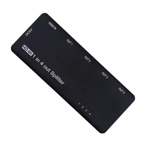 Xiwai HDMI 2.0 Splitter 4K 60hz Converter Ultra-HD Switch 1-IN-4-OUT 18Gbps UHD Hub Support HDCP SST Extended - style: HDMI Switch 2.0 (1 to 4 )with Cable