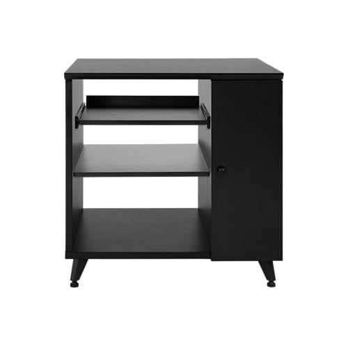 Gator Frameworks Elite Furniture Series Sidecar Cabinet with with Configurable Rack Space & Shelving, Black Finish (GFW-ELITESIDECAR-BLK) - color: Black, style: Sidecar Rack
