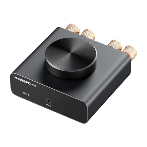 Mini Bluetooth Amplifier for Speakers, Stereo (50WX2)/Mono (100W)/Dual Mode (100WX2) Audio Amp, AUX and Bluetooth Inputs up to 20m, Bass Amplifiers for Passive Loudspeakers/Bass Shakers