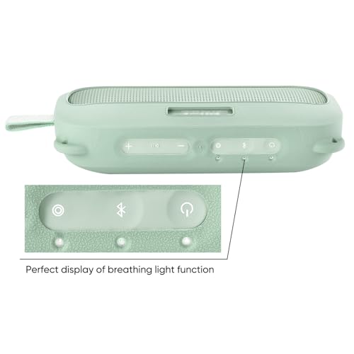 Silicone Case Compatible with Bose New SoundLink Flex 2nd Gen Portable Speaker, Protective Case with Shoulder Strap for Bose Speaker (Green) - color: Green