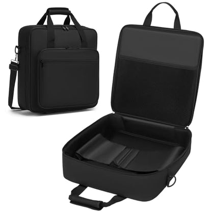 DJ Controller Case Gig Bag, Padded Nylon Audio Mixer Travel Case with Removable Strap - Compatible with Rodecaster Pro II, TC Helicon GoXLR, MG10XU 10 Channel Mixer Board (15.4" x 15" x 5.1")