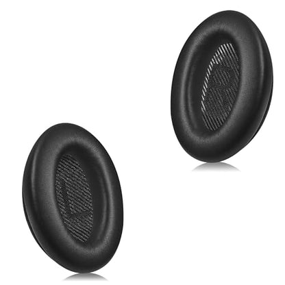 Headphones Replacement Ear Pads, Protein Leather earpad Cushions for Bose QuietComfort QC35 Headphones, Replacement Earpads, Softer Memory Foam - Black - color: Black