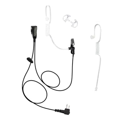 Arrowmax ASK7500C-M1 Clear-Tube Earpiece Compatible with Motorola CP200 CP200D BPR40 CP100D CP185 RDM2070D Two-Way Radios Surveillance Headset for Security and Police
