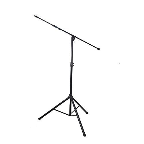 Pyle Strongest HIgh-Performance Adjustable Microphone Suspension Boom Stand | Tripod Mic Stand Mic Adapter & Clamp - Stage, Karaoke Studio, Durable Steel Easy Foldable Height from 51.0’’ - 90.5’’