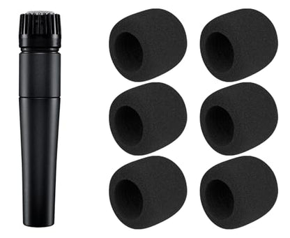 SOULWIT 6Pcs Pop Filter for Shure SM57 - Black | for SM57(SM57LC/SM57-LCE)/SM57 Pro Microphones