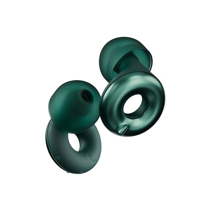 Loop Switch 2 Adjustable Ear Plugs - 3 Modes for Ultimate Control | 20-26dB SNR noise reduction. Flexible fit. For focus, travel, socializing, festivals & more - color: Emerald