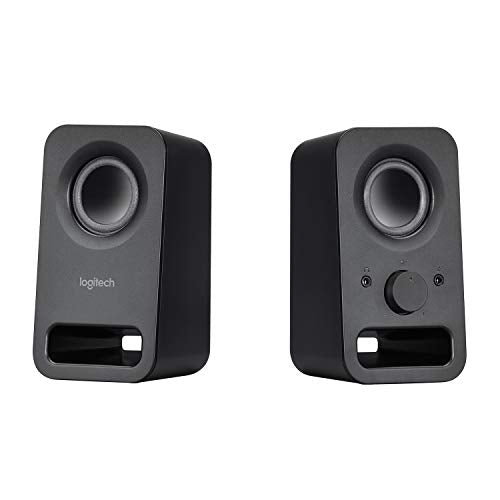 Logitech Multimedia Speakers Z150 with Stereo Sound for Multiple Devices, Black (Renewed)