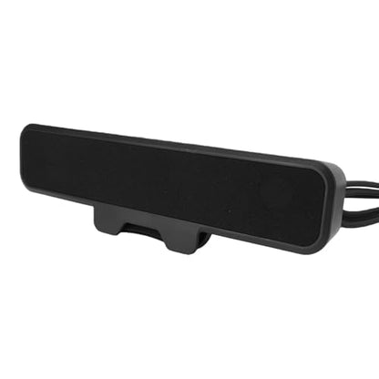 Zopsc 10W USB Computer Speaker Bar for Desktop PC, Clip On Monitor Speaker with Volume Control and Mute Key, USB A C Wired Stereo Soundbar for Laptop, Plug and Play.